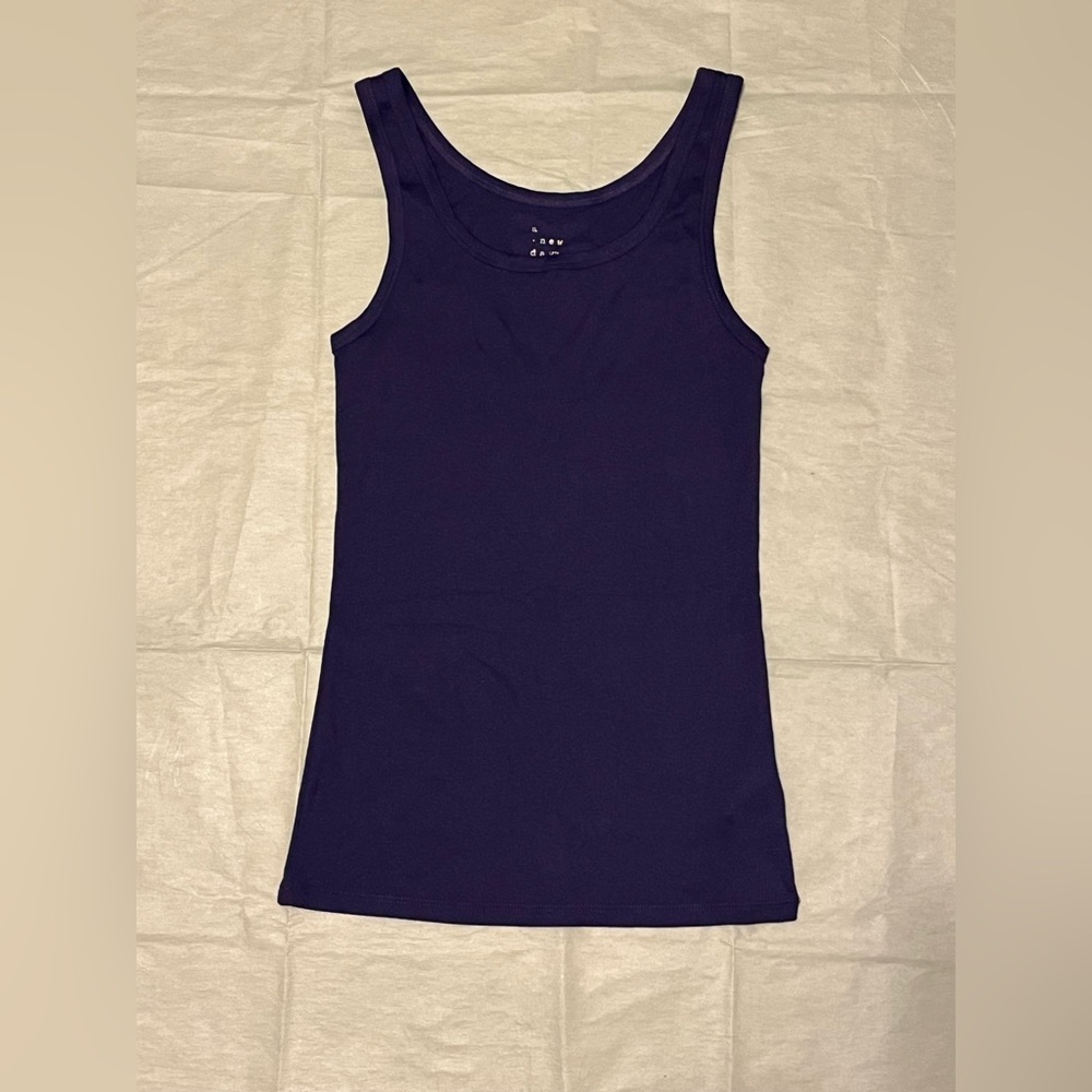 🌟❣️4/$10❣️🌟a new day Women's Deep Purple Tank Top Sz XS NWOT